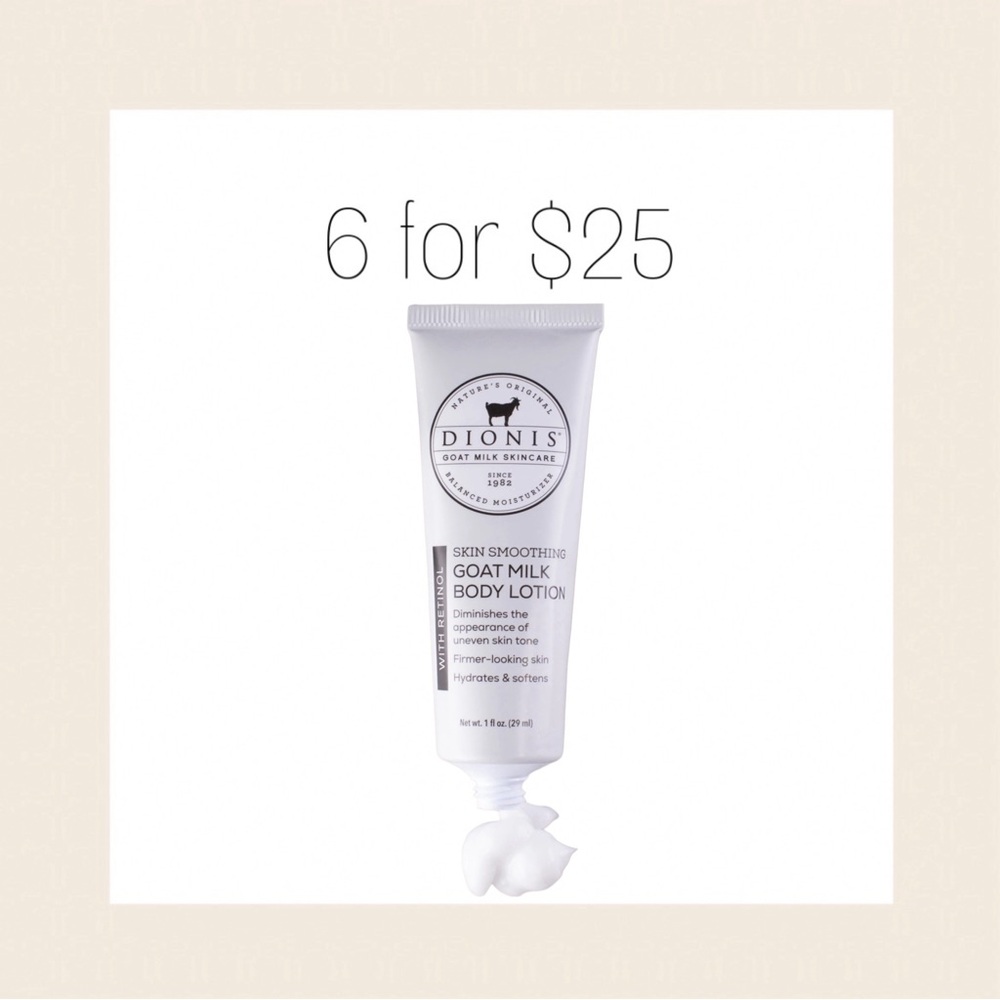 6/$25 • Dionis Goat Milk Body Lotion